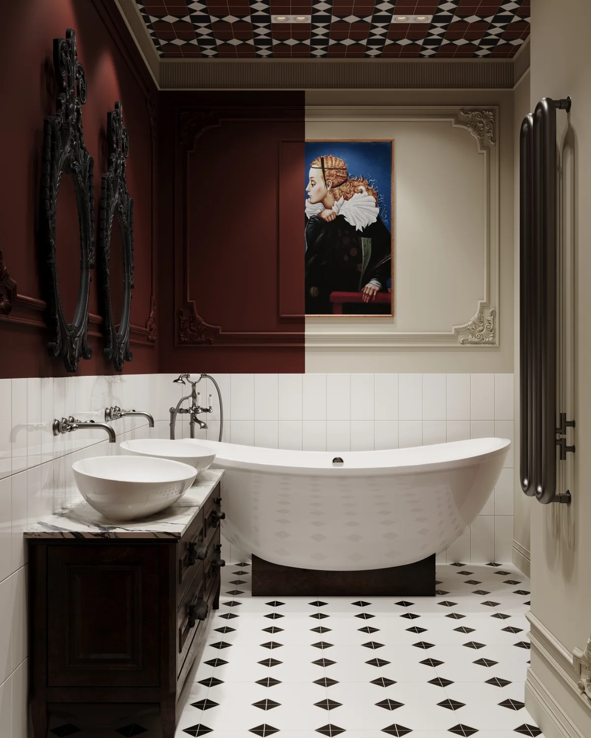 Burgundy Bath cover