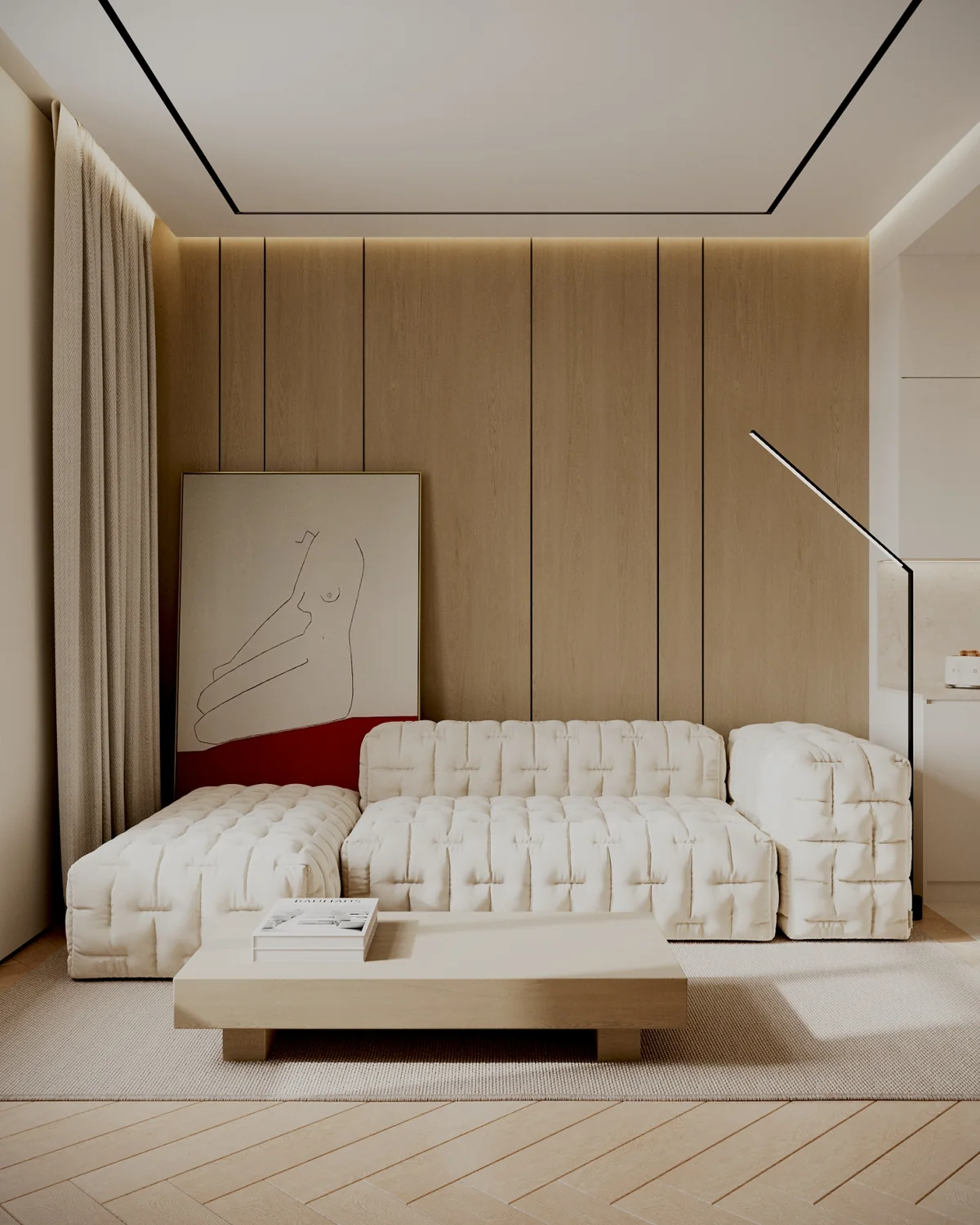 Soft Residence interior visualization 2
