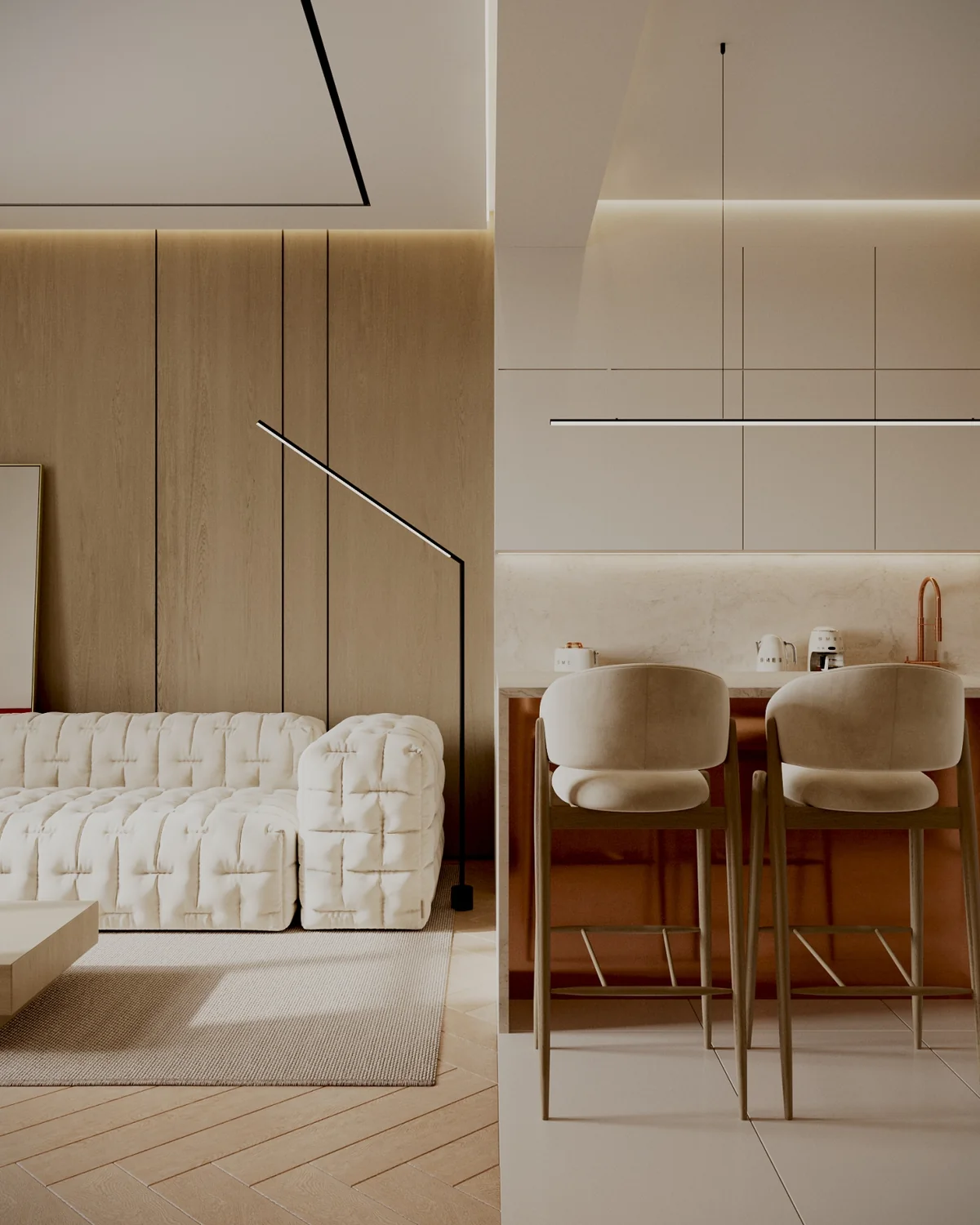 Soft Residence interior visualization 3